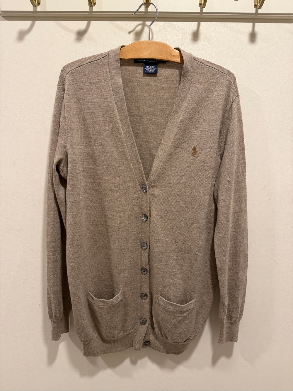 Ralph Lauren Sport 100% Wool Cardigan
